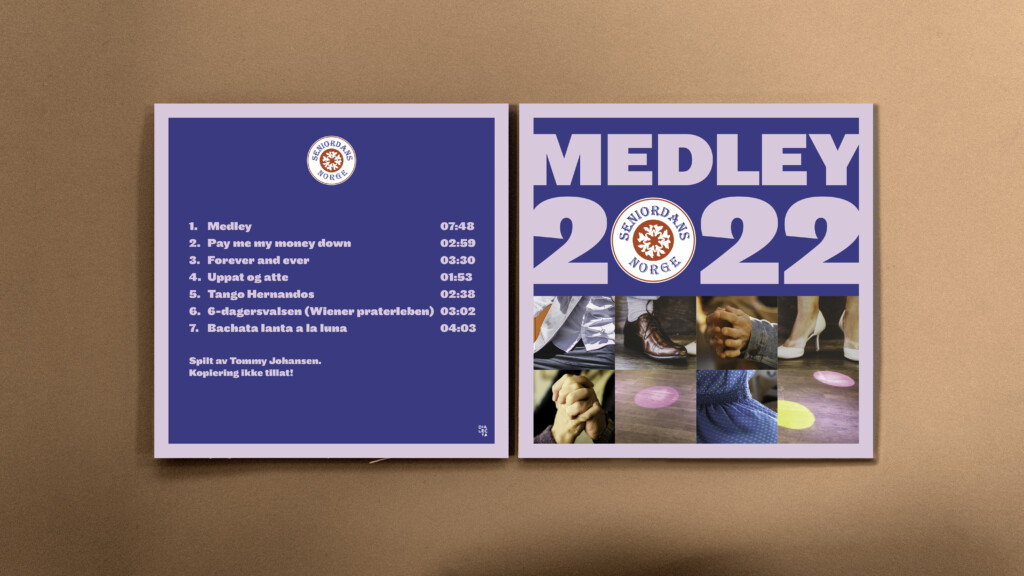 CD-cover Medley 2022 for Seniordans Norge