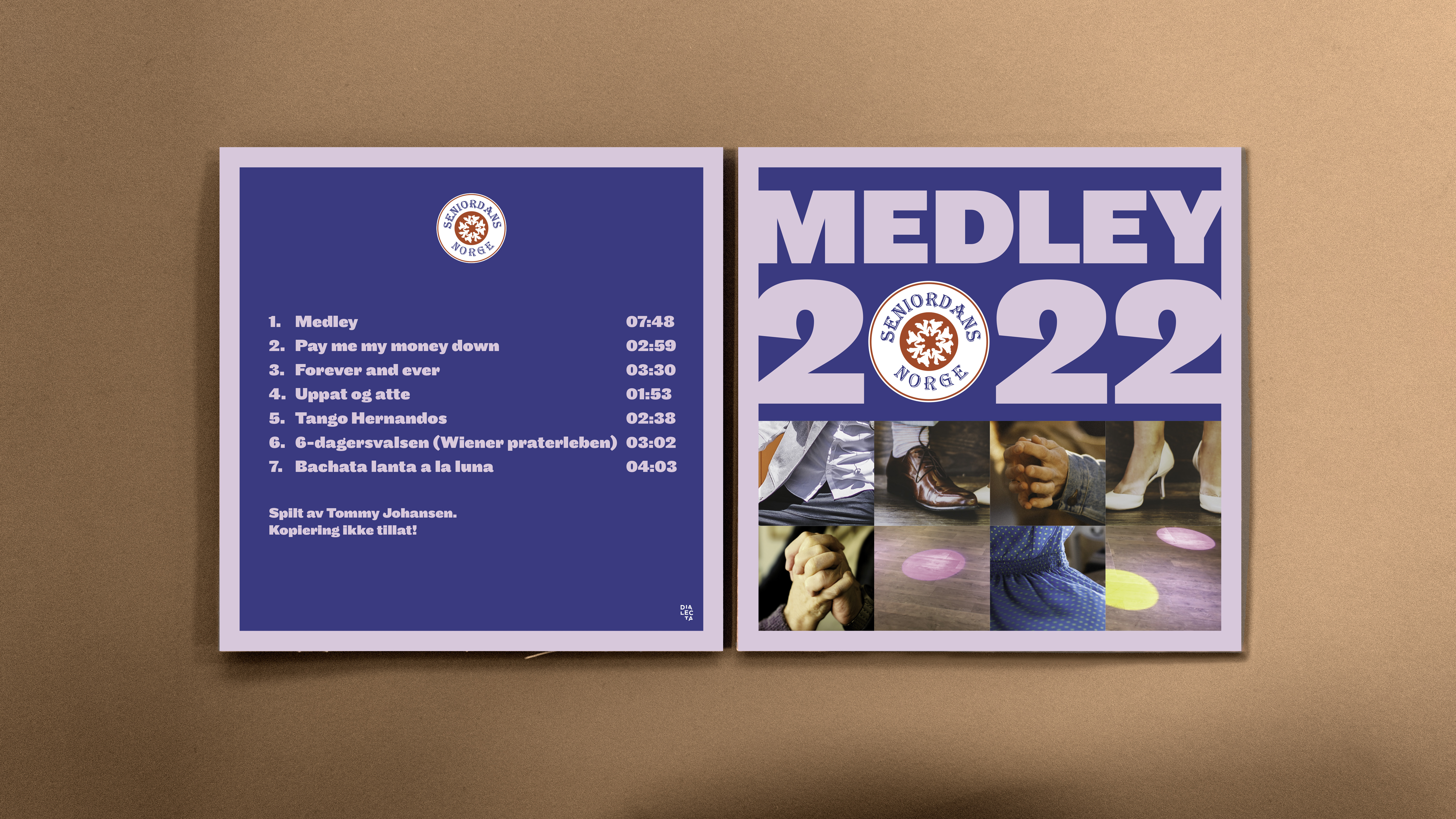 CD-cover Medley 2022 for Seniordans Norge