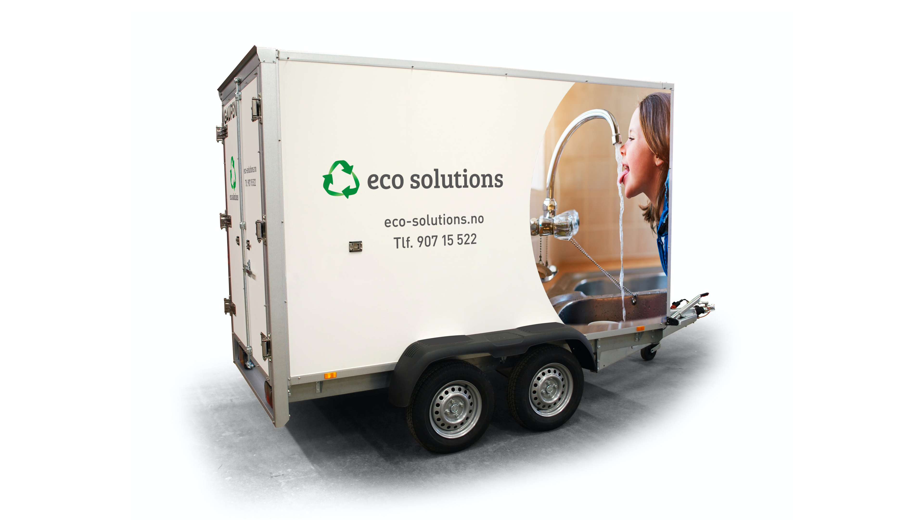 Tilhenger med dekor for Eco Solutions