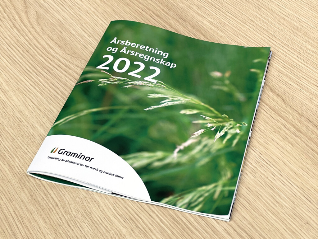 Forside av årsberetning og årsregnskap 2022 for Graminor