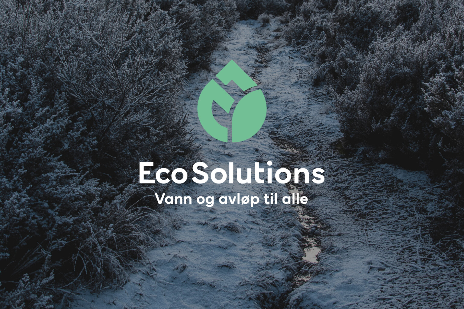Logo for Eco Solutions med slagordet Vann og avløp til alle