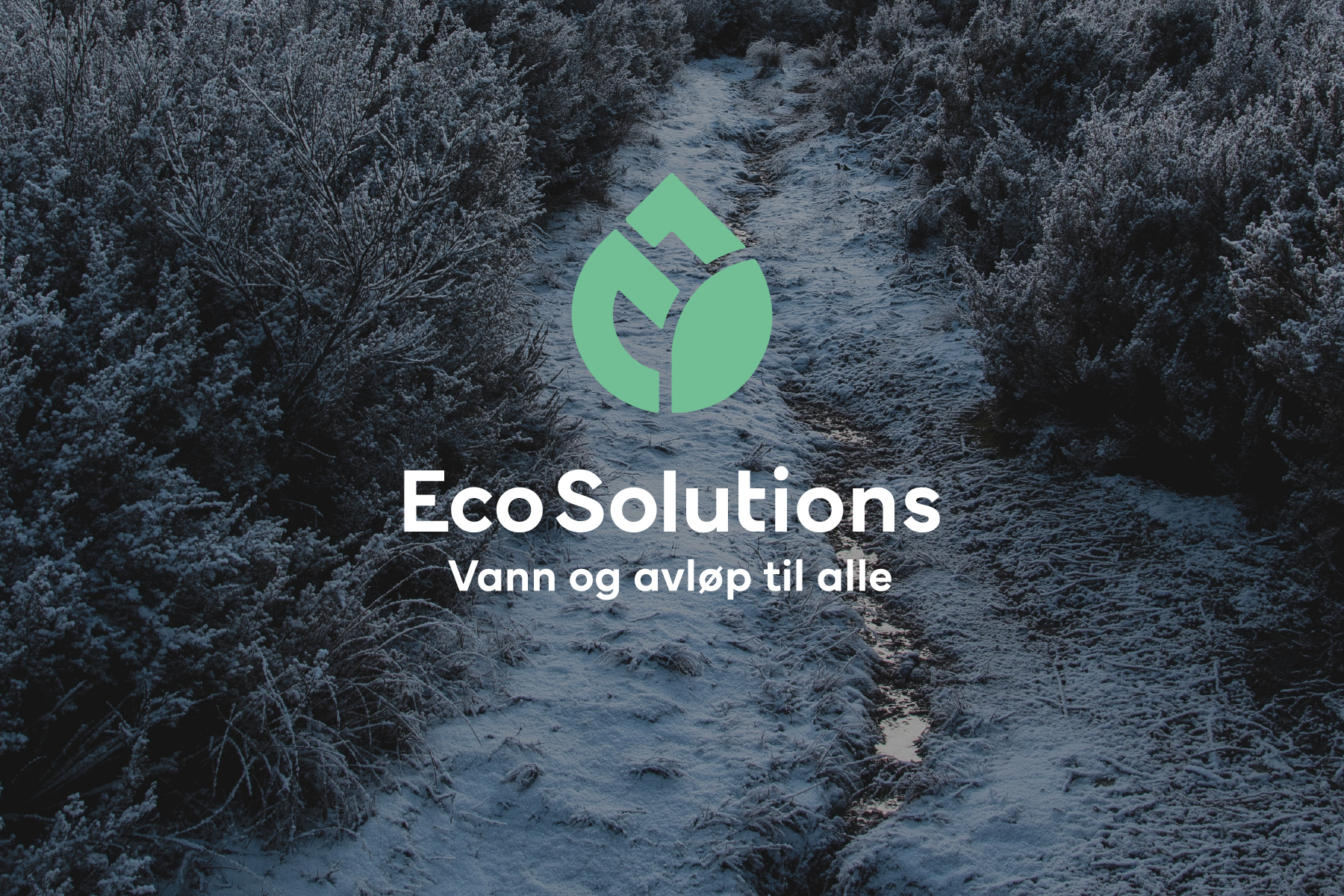 Logo for Eco Solutions med slagordet Vann og avløp til alle